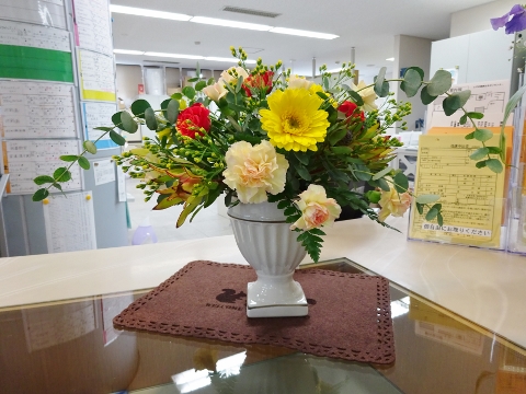 楽しむフラワーアレンジ ブログ写真