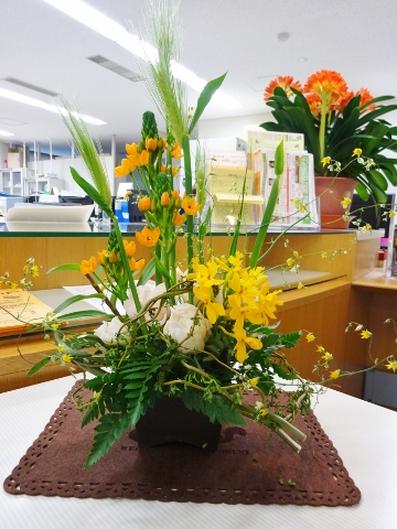 楽しむフラワーアレンジ