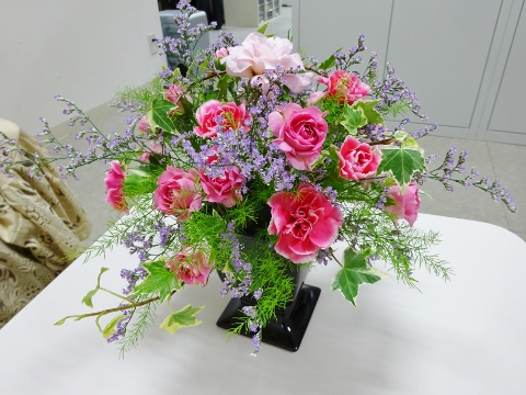 楽しむフラワーアレンジ