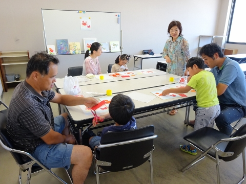 和紙ちぎり絵体験会